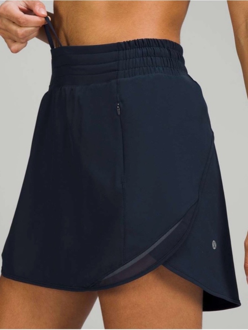 Lululemon Hotty Hot High-Rise Skort Long Black Size 8 W8ADGT